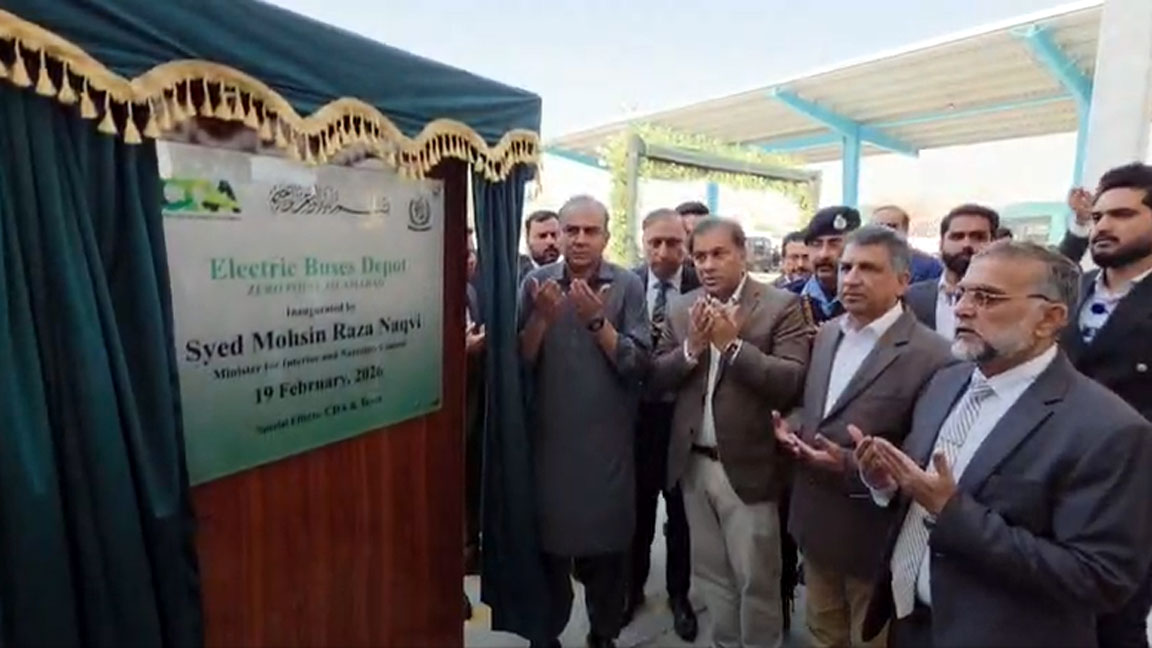 Naqvi inaugurates Islamabad expanded electric bus network with major new infrastructure