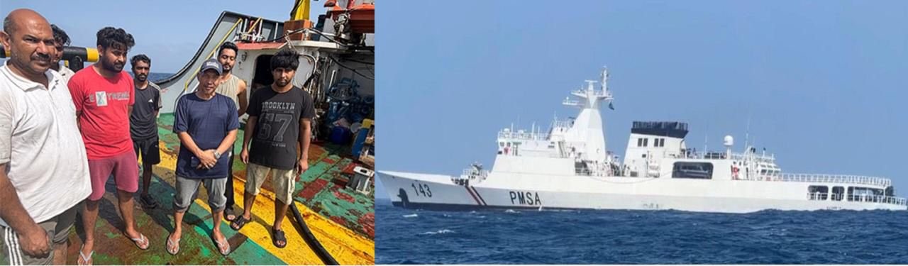 Pakistan Navy rescues Indian, Indonesian sailors from distressed vessel in Arabian Sea