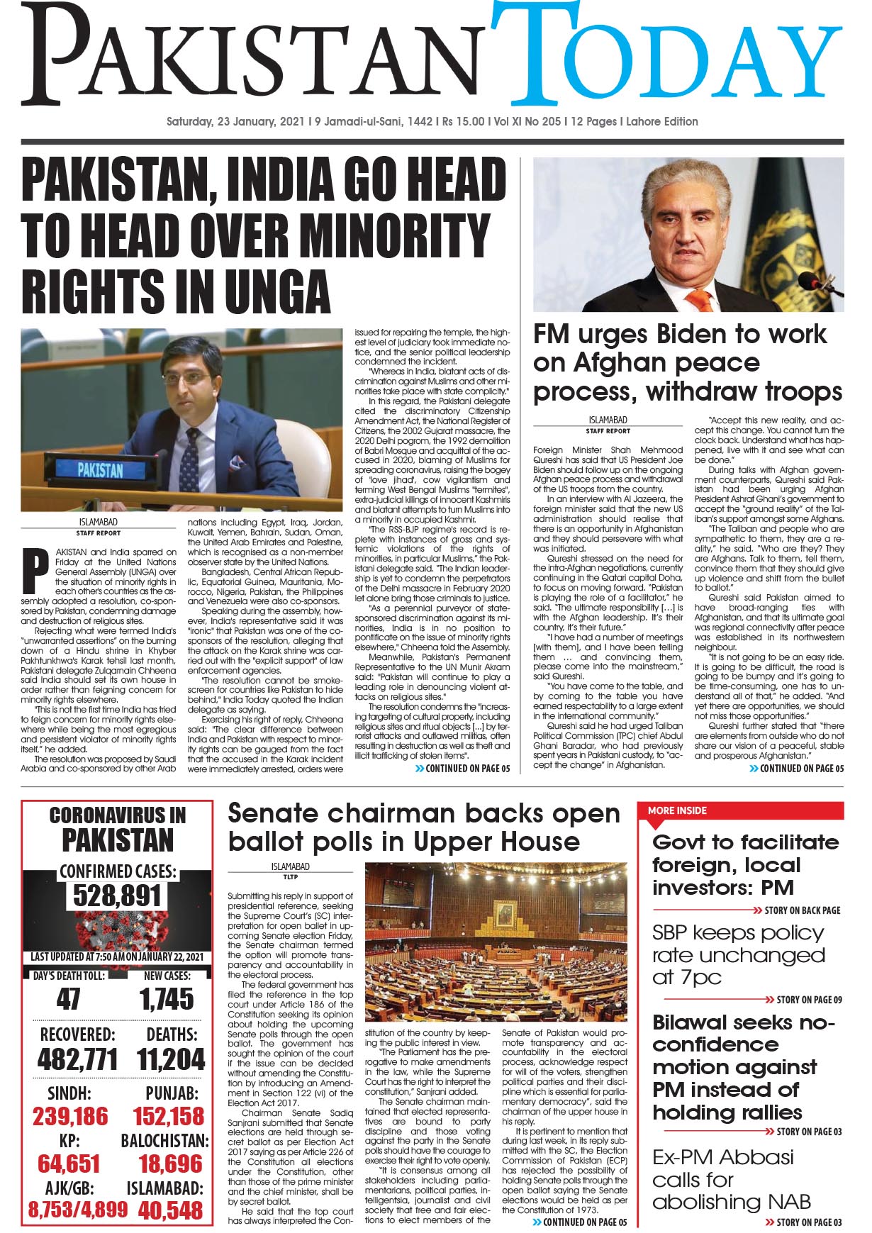 Epaper – January 23 LHR 2021 | Pakistan Today