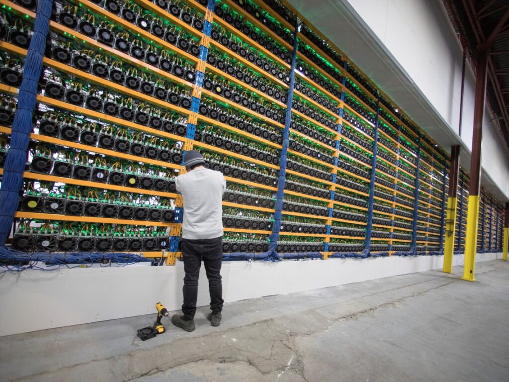 crypto currency mining plant