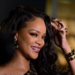 Rihanna stuns in bold polka dot dress for evening out in Santa Monica