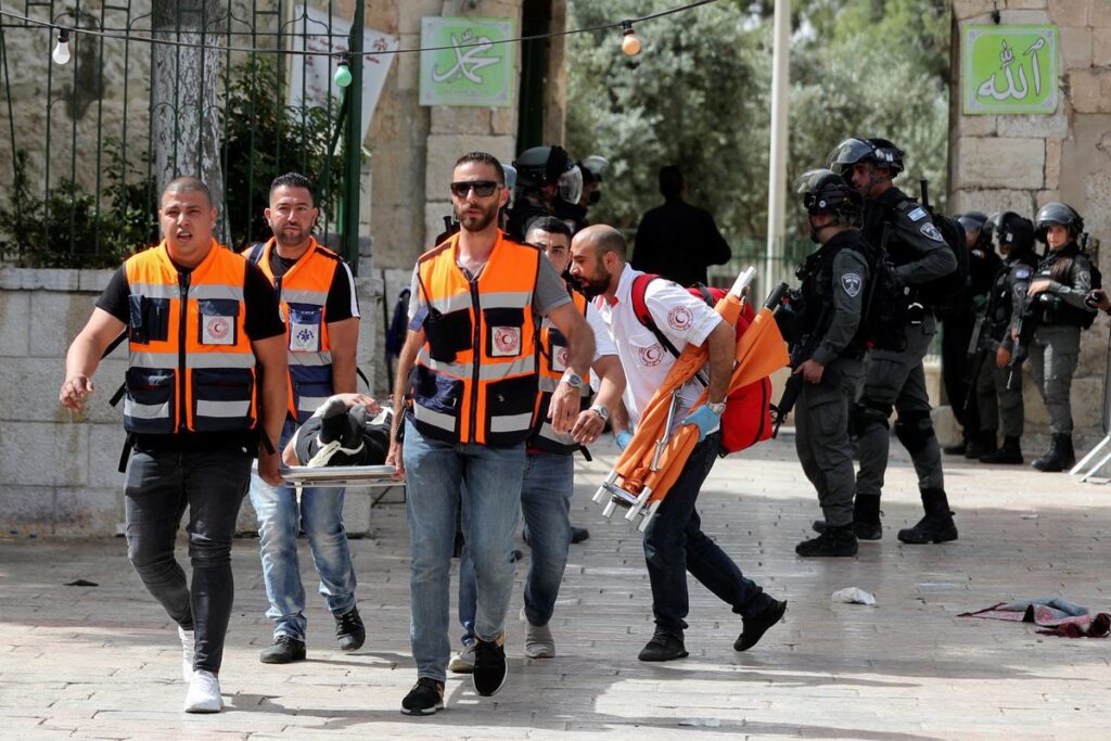 153 Palestinians In Hospital After Violence Erupts At Al-Aqsa Mosque As ...