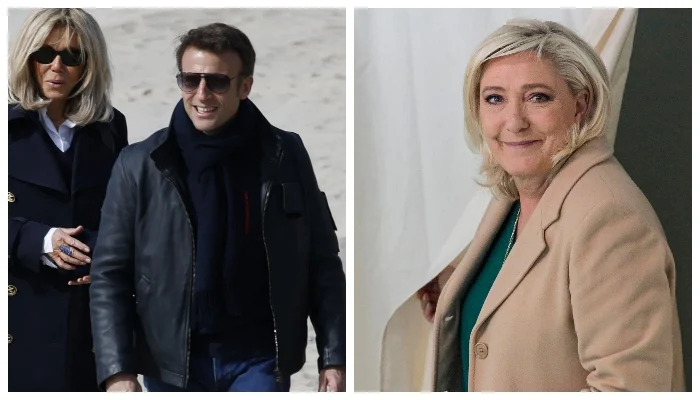 Emmanuel Macron leads Marine Le Pen in French election battle