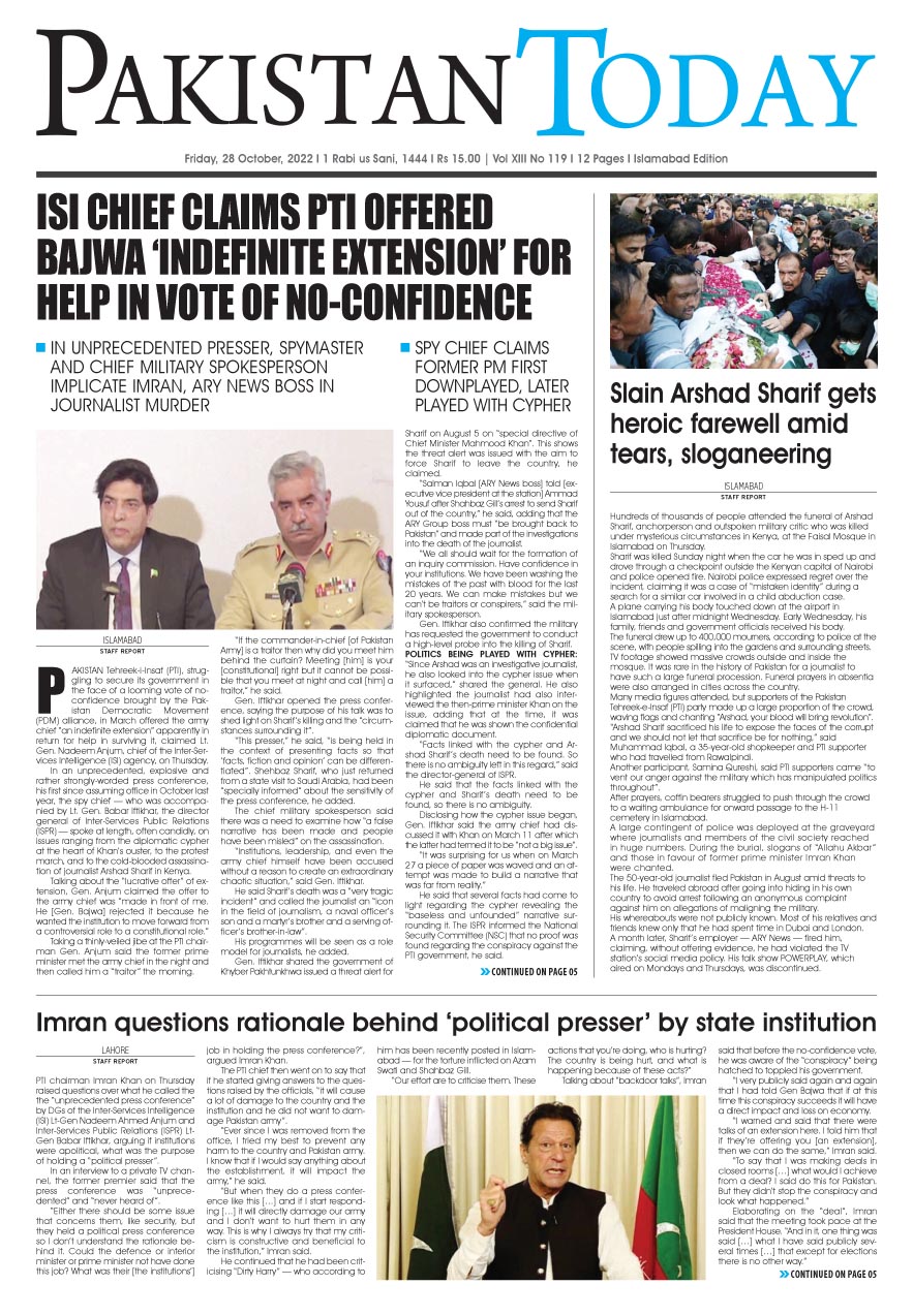 Epaper_22-10-28 ISB | Pakistan Today