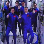 China makes history with spaceship crew gathering in orbit