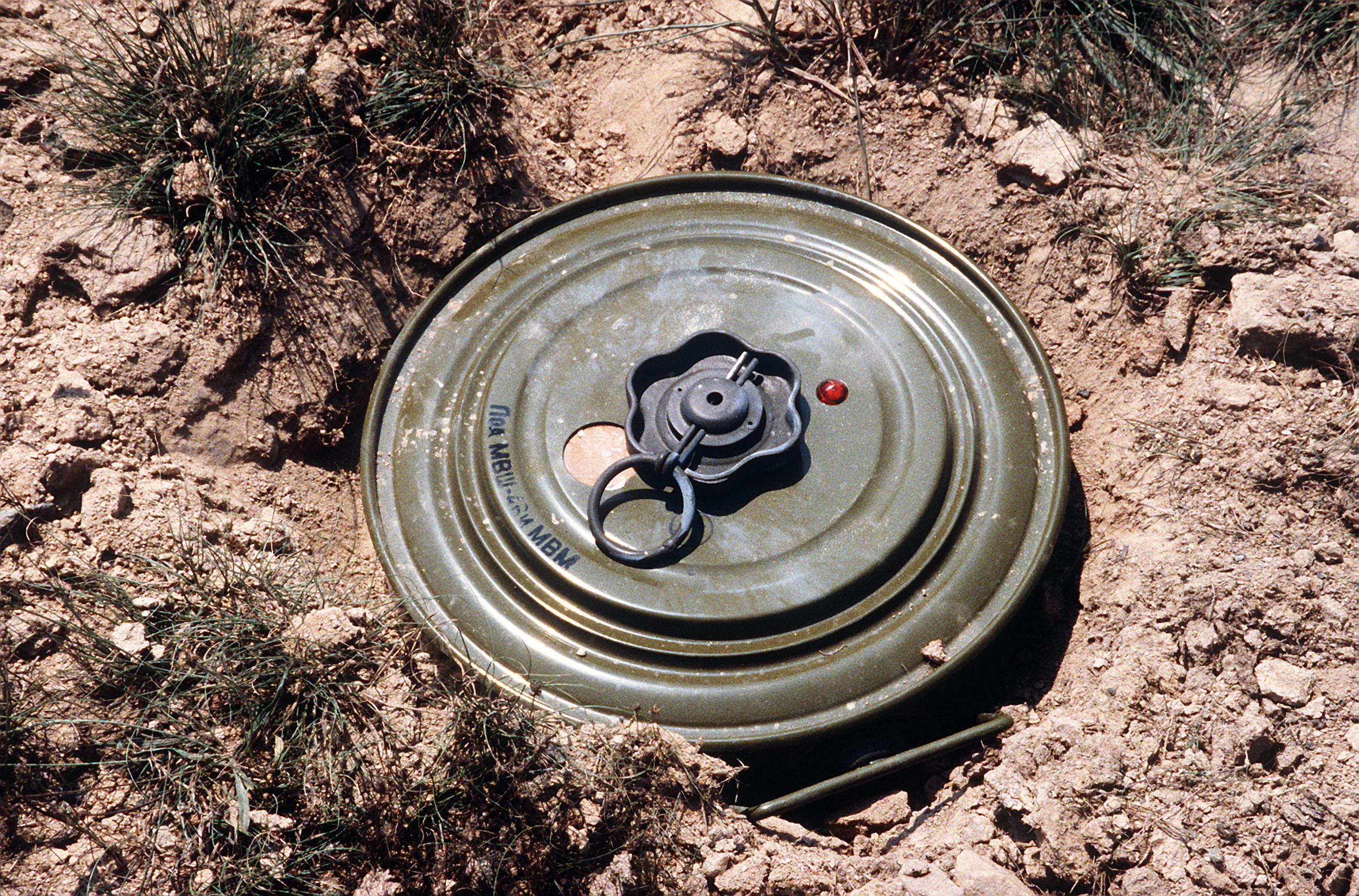 Anti-tank landmine defused