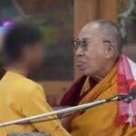 Dalai Lama apologises after video asking boy to ‘suck my tongue’