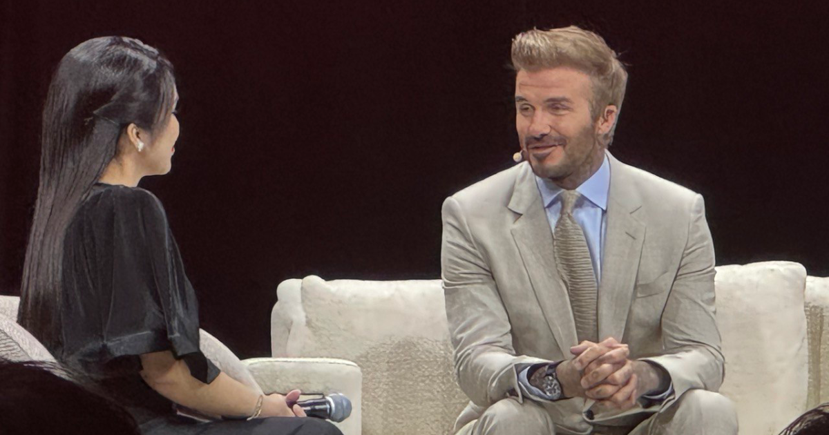 David Beckham Visits Singapore, Talks ArtScience Museum, Family, and Teamwork