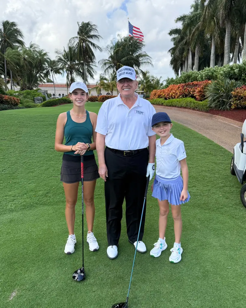 Donald Trump Celebrates 2024 Election Win with Granddaughters Kai and