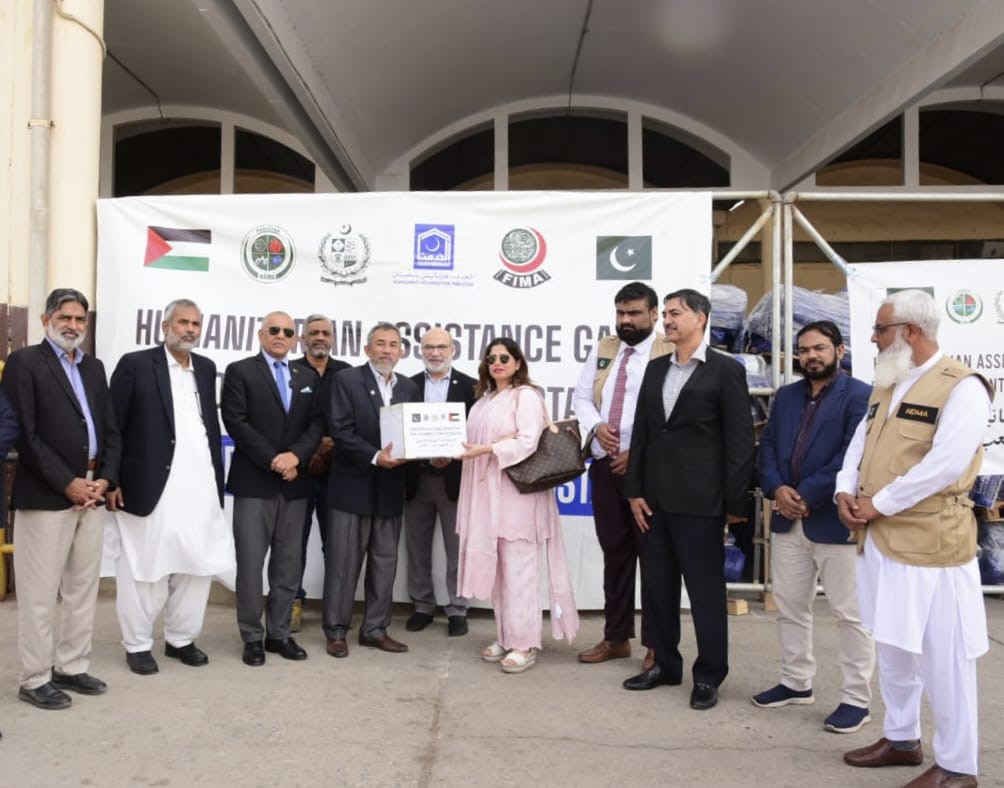 Pakistan dispatch 14th consignment of relief goods for war-torn Gaza