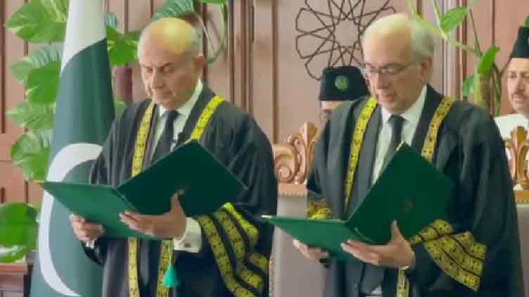 Justice Mansoor Ali Shah sworn in as Acting CJP