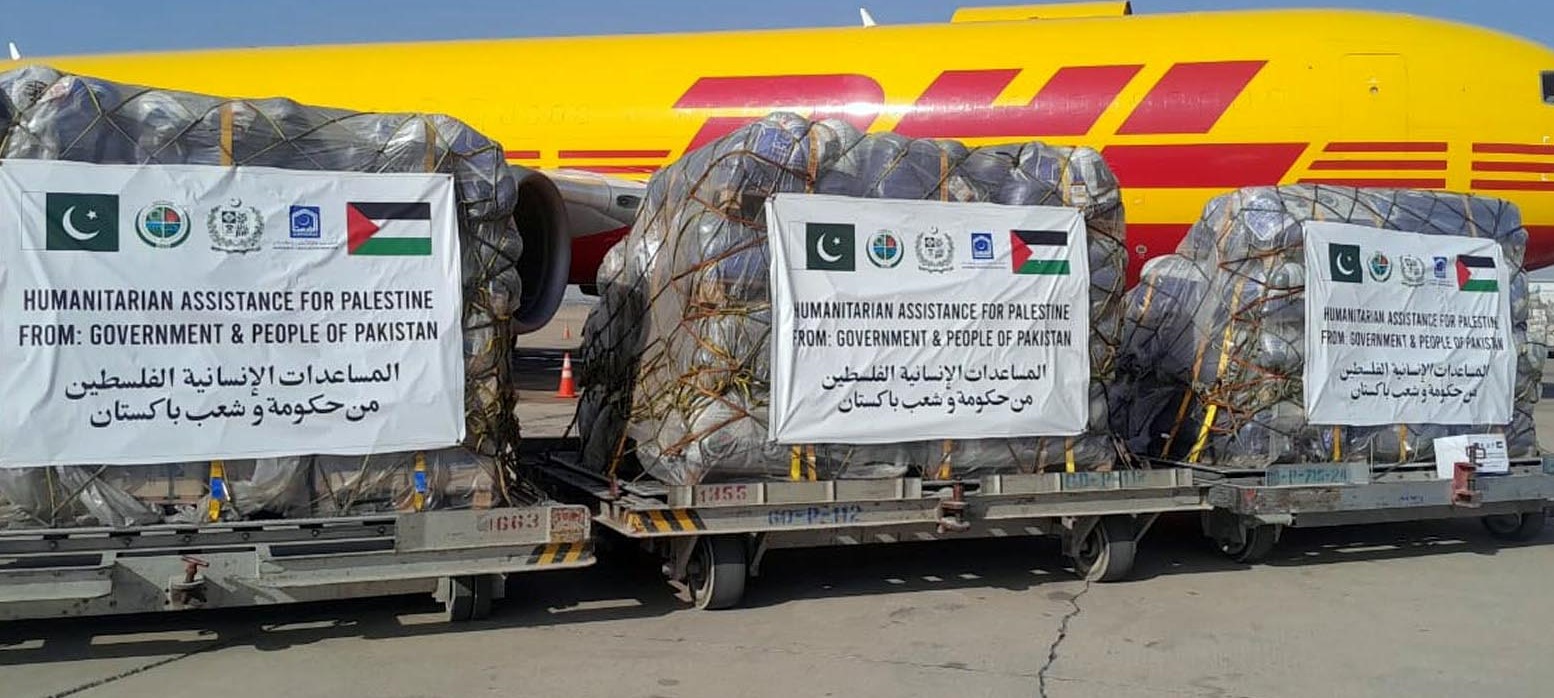 NDMA sends 15th relief goods consignment for people of Gaza