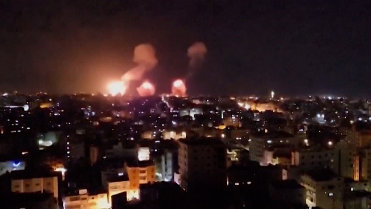 Iran hits back at Israel with barrage of missiles in retaliation for airstrikes on nuk sites