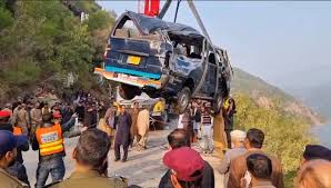 Five killed, four missing as passenger van plunges into River Jhelum